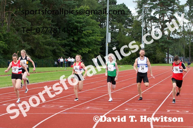 100 metres 11, NECAA Open Meeting, Morpeth, Sunday, March 23rd. David T. Hewitson/Sports for All Pics